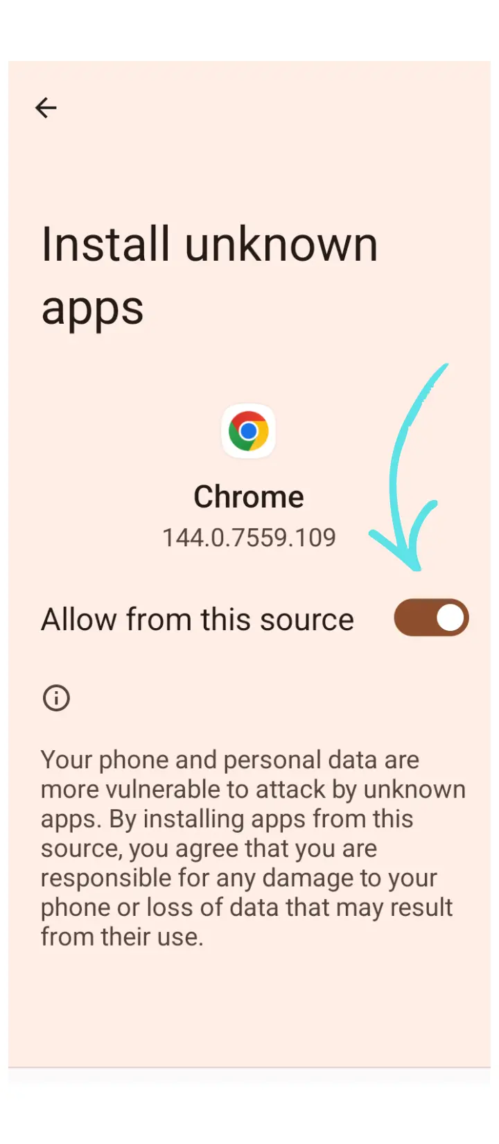 enabling allow from this source option screenshot 2